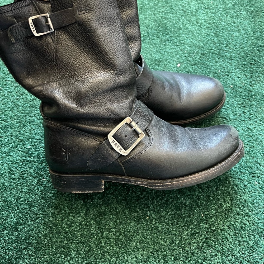 Frye Black Leather Boots